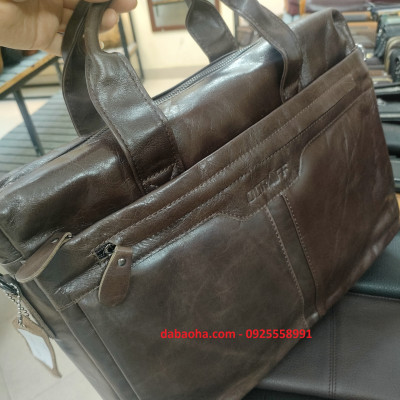 Cặp da văn phòng nam - BHM018 vừa laptop 14inch