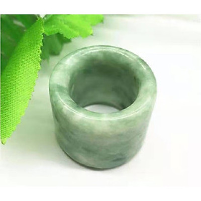 Nhẫn ngọc càn long, đeo ngón tay cái, chất liệu ngọc thiên nhiên, thấu quang, chiếc nhẫn dành cho người thủ lĩnh, kèm bản Photo giấy kiểm định của SJC