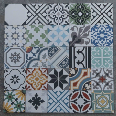 Gạch ốp mỹ thuật Vintage cổ kính 20 x 20 cm