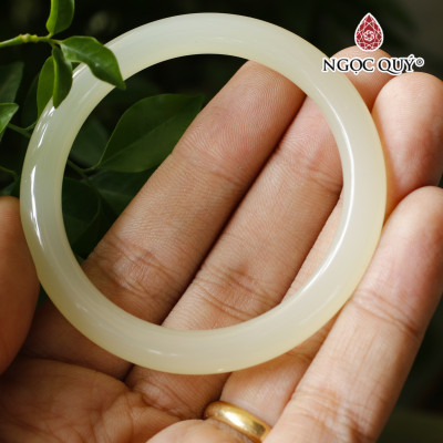 Vòng ngọc canxit A màu vàng chanh nhạt - Ngọc Quý Gemstones