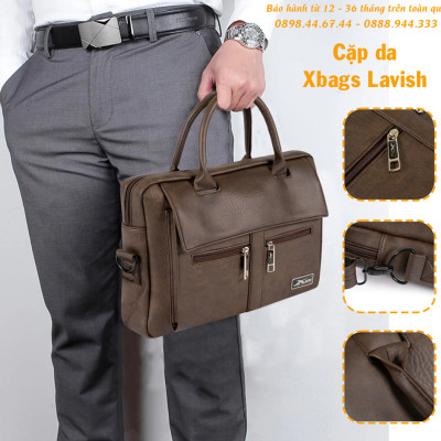 Cặp công sở, Cặp Laptop Xbags Lavish cao cấp Xb 4301, Đường may chắc chắn, Bền Bỉ