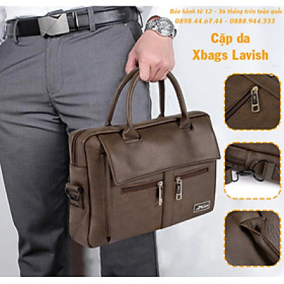 Cặp công sở, Cặp Laptop Xbags Lavish cao cấp Xb 4301, Đường may chắc chắn, Bền Bỉ
