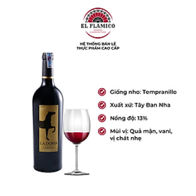 Rượu vang đỏ Tây Ban Nha La Doma - Tempranillo Red Wine (13%/Vol)
