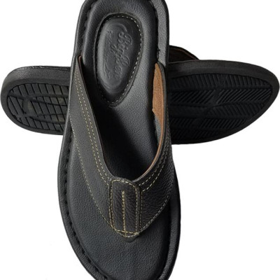 Dép Xỏ Ngón Nam Da Bò Thật BIGGBEN DK61