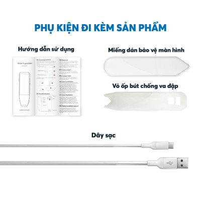 Bút ngoại ngữ - Smart Pen MC08 - Bút phiên dịch thông minh đa ngôn ngữ (Hàng chính hãng)