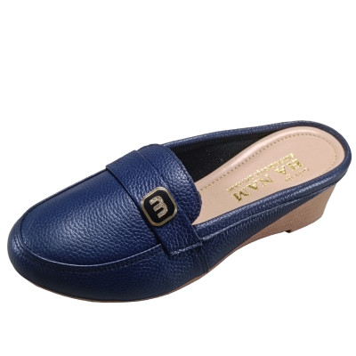 Sục Nữ Đế Xuồng HA NAM Da Bò Thật Đế Cao Su 5cm DNU2183