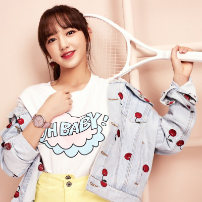 Đồng Hồ Nữ Julius Hàn Quốc JA1017D Dây Da Màu Hồng Cá Tính