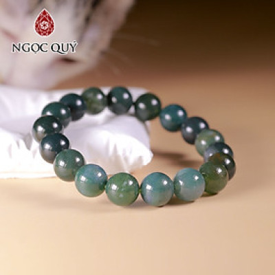 Vòng tay đá Băng ngọc thủy tảo mệnh hỏa, thổ - Ngọc Quý Gemstones
