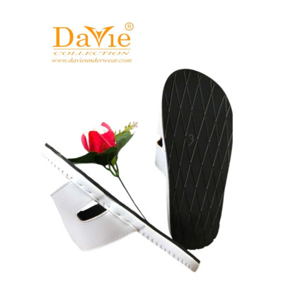 Dép Nam Quai Ngang Thương Hiệu Davie Dvsd02 Chất Liệu Da, Đế Cao Su Bền Đẹp Khả Năng Chống Trơn Tốt