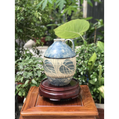 Bình Hoa Độc bản có quay gốm sứ thủ công biên hòa