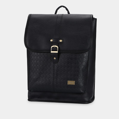 Balo đựng laptop 15 inch họa tiết dập nổi, ba lô da nam nữ đựng tài liệu A4 IDIGO UBP2 - 6029