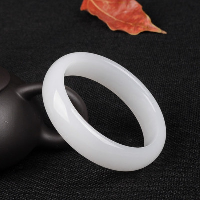 Vòng tay bạch ngọc Luxi green, chất liệu đá Marble hoa thiên nhiên, KÈM BẢN PHOTO GIẤY KIỂM ĐỊNH SẢN PHẨM TẠI SJC