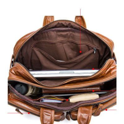 Cặp công sở nam - Balo nam da bò cao cấp BHM432 Ba lô laptop 14inch