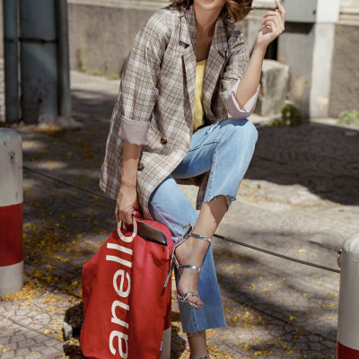  Túi tote ANELLO tay cầm chữ O đeo 2 kiểu AU-S0061