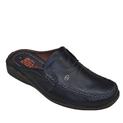 Dép Bít Mũi Nam Da Bò Thật TiTi ĐÔ Cao Cấp GSB2100d