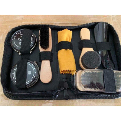 Bộ Dụng Cụ Đánh Giày 7 Món Có Kèm Sẵn 2 Hộp Xi Tiện Dụng- Đánh Bóng Mới - Hàng Loại 1- Chính Hãng MINIIN