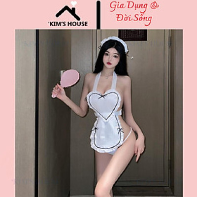 Tặng Kem Tất + Bờm Tóc - Cosplay Hóa Trang Nữ Y Tá, Trang Phục Cosplay, Đồ Ngủ Cosplay, Bodysuit Xuyên Thấu C066