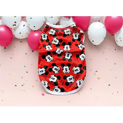 ÁO THUN BA LỖ MICKEY THÔNG HƠI SIÊU DỄ THƯƠNG TỪ 1-5KG DÀNH CHO THÚ CƯNG CHÓ MÈO