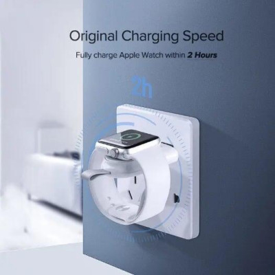 Ugreen UG50944CD144TK Màu Trắng Sạc không dây cho đồng hồ thông minh Apple có Chip MFI - HÀNG CHÍNH HÃNG