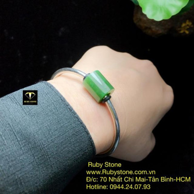 Lắc tay bạc lu thống ngọc xinh yêu tại Ruby Stone