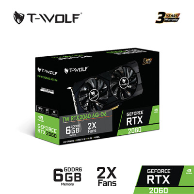 Card màn hình VGA T-WOLF TW-RTX2060 6G D6 – Hàng Chính Hãng