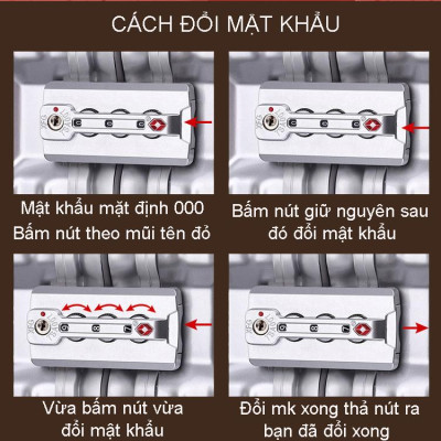 Vali Nhôm Nguyên Khối Khóa Sập NiceVilla 20inch & 24inch $ 29inch