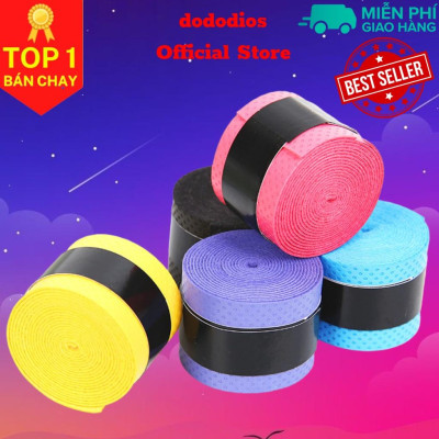 Bộ 5 cái quấn cán cầu lông dododios có gân chống trơn, thoáng khí thoát mồ hôi - Hàng chính hãng