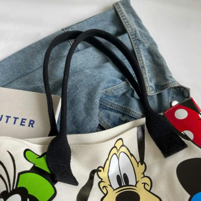 Túi Đeo Vai Hoạt Hình Mickey Thời Trang Đa Năng Dung Tích Lớn - Túi Tote Nữ Lớp Học Sinh Mới - HÀNG CHÍNH HÃNG MINIIN
