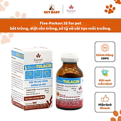 Five-Tulacin dùng cho động vật bị bệnh hô hấp.