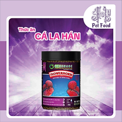 Thức ăn Cá LA HÁN, Flowerhorn Fish - Châu sáng, tăng đề kháng, tiêu hóa tốt - hộp 350g
