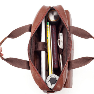 Túi xách nam da bò thật cao cấp phong cách mới 15,6"