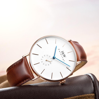 Đồng Hồ Nam I&W Carnival 8848G Chính Hãng Full Box Chống Nước Kính Chống Xước Dây Da Cao Cấp BH24T (Máy Pin-Quartz)