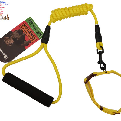 Dây dắt kèm vòng cổ cho Chó Mèo dưới 5kg Bản 1cm Chất liệu dây dù tròn, Hiệu Zichen bền đẹp, an toàn cho thú cưng