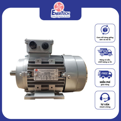 Động cơ điện Enertech 3 pha vỏ nhôm 0.37kw - 2.2kw, motor điện vỏ nhôm - Hàng chính hãng