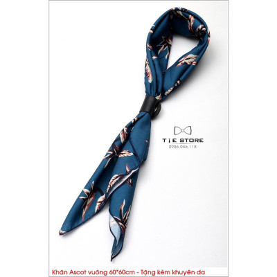 NHIỀU MẪU Khăn Ascot  vuông 60*60cm - Khăn quàng trong áo sơ mi - New Collection