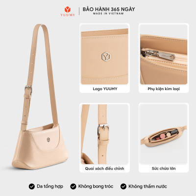 Túi Yuumy (Thời trang nữ nhấn viền trang trí - Túi đeo vai da Seasand YN300)