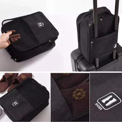 Túi đựng giày dép du lịch 3 ngăn chống nước,Có thể cố định trên vali,Không gian bên trong rộng rãi - Hàng chính hãng