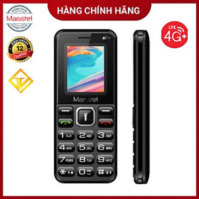Điện thoại Masstel izi 16 4G(LTE) , Bàn phím nổi, FM không dây - Hàng chính hãng