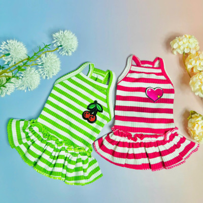 VÁY XÒE KẺ SỌC DỄ THƯƠNG DÀNH CHO THÚ CƯNG CHÓ MÈO