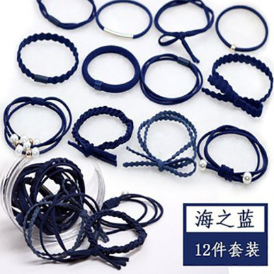 Dây Buộc Tóc 1 Hộp 12 Kiểu Hàn Quốc