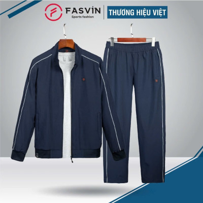 Bộ Quần Áo Thể Thao Nam Fasvin BC24651.HN Chất Vải Gió Chun 02 Lớp Lót Vải Thun Mềm Mại