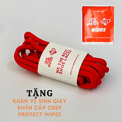 Cặp Dây Giày Crep Protect đỏ - Hàng Chính Hãng