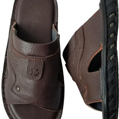 Dép Nam May Đế BIGGBEN Da Bò Thật Cao Cấp DN154