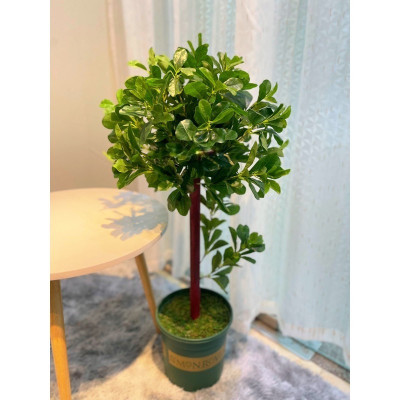 Cây hạnh phúc giả - Size từ 90cm đến 140cm - Kèm chậu phủ rêu - Cây giả, hoa lụa Decor trang trí nhà cửa