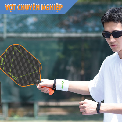 VỢT PICKLEBALL CORE 18K - MẶT VỢT SỢI 18K ĐAN LƯỚI TRUYỀN LỰC TAY DÀNH CHO NGƯỜI CHUYÊN NGHIỆP
