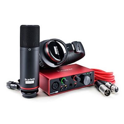 Combo Phòng Thu Cá Nhân Focusrite Scarlett Solo, 2i2 Studio (Gen 3) - Hàng Nhập Khẩu