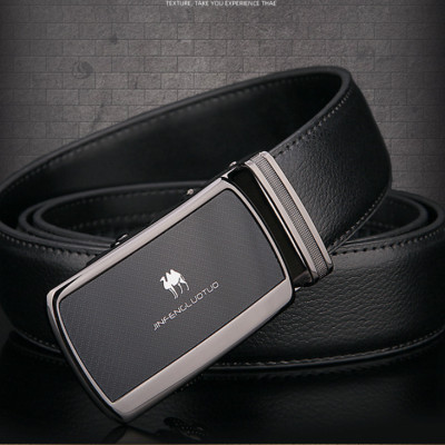 Thắt lưng nam da bò nguyên chất mặt khóa tự động hợp kim cao cấp