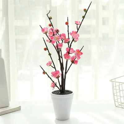 Cành hoa đào cổ giả trang trí Tết - Dài 80 đến 1m - Cây giả, hoa lụa trang trí nhà cửa.