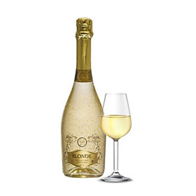 Rượu vang sủi vảy vàng Tây Ban Nha Sparkling Blonde Gold Flakes 22 Carat (11%/Vol)