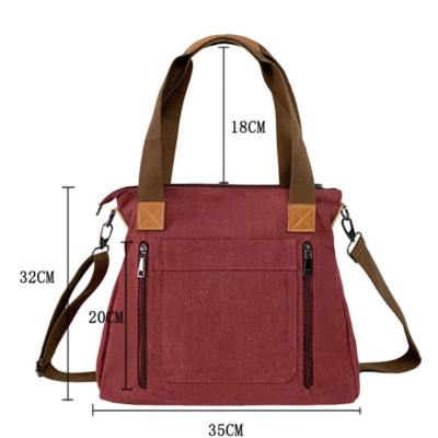 Túi xách túi đeo vai nữ vải canvas thời trang cao cấp phong cách mới